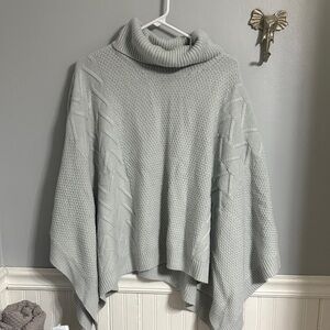 Simple Women's Light Gray Cowl Neck Sweater